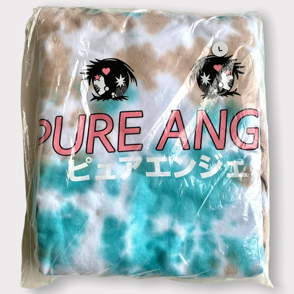 By Samii Ryan Pure Angel Tie Dye Hoodie in Cloud Blue Size Large - Picture 12 of 14